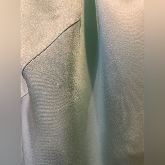 Lapointe Blue Satin Halter A-Line Gown Long Dress Size 6 - Picture 13 of 13